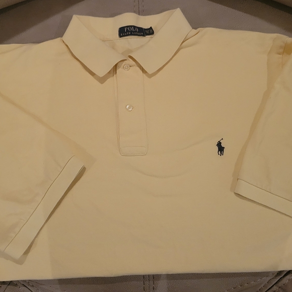 Polo by Ralph Lauren Men's Soft Yellow Polo Shirt - Picture 2 of 7